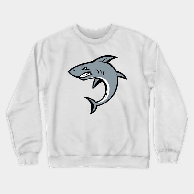 Angry Bullshark Logo Crewneck Sweatshirt by AnotherOne